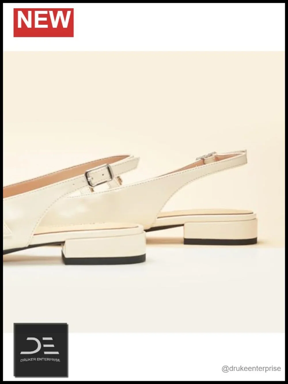Women's Slingback Flats | Mary Jane Flats | Lambskin Leather Lining | Memory